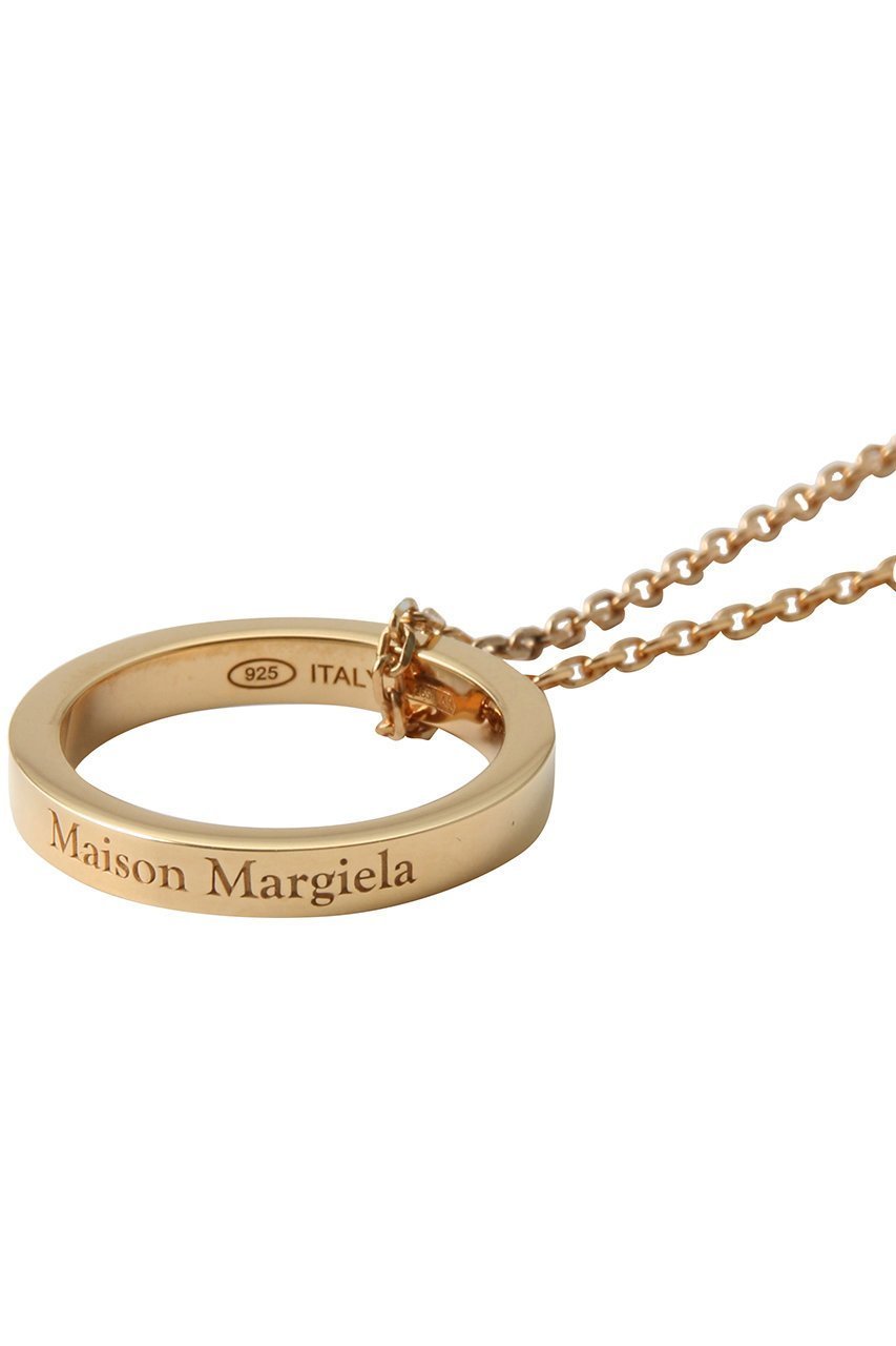 【メゾン マルジェラ/MAISON MARGIELA】の【UNISEX】ロゴ リファレンス ネックレス ウィズ リング 3 mm 人気、トレンドファッション・服の通販 founy(ファニー) 　ファッション　Fashion　レディースファッション　Fashion for Women　ジュエリー　Jewelry　ファッションリング　Fashion Rings　ネックレス　Necklaces & Pendants　2026年　2026　ユニセックス　Unisex, Genderless　シンプル　Simple, Minimal　ネックレス　Necklace, Pendant Necklace　エレガント 上品　Elegant　夏　Summer　春　Spring　S/S・春夏　SS, Spring/Summer, Warm Season　other-5|ID: prp329100004830048 ipo3291000000035156863