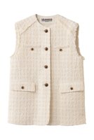 【シンゾーン/Shinzone】のツイードジレ 人気、トレンドファッション・服の通販 founy(ファニー) ファッション Fashion レディースファッション Fashion for Women アウター Coat / Outerwear Collection レディースジャケット・軽アウター Jackets 2026年 2026 ジャケット Jacket, Outerwear ツイード Twill, Twill Weave ベスト Vest, Waistcoat ポケット Pocket, Pocket Detail エレガント 上品 Elegant 切替 Switching, Contrast Panel 夏 Summer 春 Spring S/S・春夏 SS, Spring/Summer, Warm Season |ID:prp329100004830052