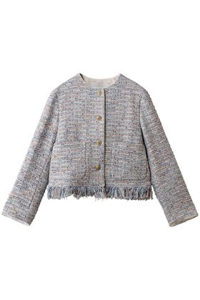 【デパリエ/DEPAREILLE】 ファンシーツイードノーカラージャケット人気、トレンドファッション・服の通販 founy(ファニー) ファッション Fashion レディースファッション Fashion for Women アウター Coat / Outerwear Collection レディースジャケット・軽アウター Jackets ノーカラージャケット / シンプル上品コーデ Collarless Jackets 2026年 2026 シューズ Shoes, Footwear ジャケット Jacket, Outerwear ツイード Twill, Twill Weave フリンジ Fringe, Tassel ラグジュアリー Luxury, Elegant エレガント 上品 Elegant 夏 Summer 春 Spring S/S・春夏 SS, Spring/Summer, Warm Season |ID:prp329100004830067