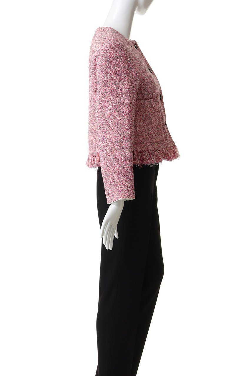 【デパリエ/DEPAREILLE】のファンシーツイードノーカラージャケット 人気、トレンドファッション・服の通販 founy(ファニー) 　ファッション　Fashion　レディースファッション　Fashion for Women　アウター　Coat / Outerwear Collection　レディースジャケット・軽アウター　Jackets　ノーカラージャケット / シンプル上品コーデ　Collarless Jackets　2026年　2026　シューズ　Shoes, Footwear　ジャケット　Jacket, Outerwear　ツイード　Twill, Twill Weave　フリンジ　Fringe, Tassel　ラグジュアリー　Luxury, Elegant　エレガント 上品　Elegant　夏　Summer　春　Spring　S/S・春夏　SS, Spring/Summer, Warm Season　other-3|ID: prp329100004830067 ipo3291000000035156994