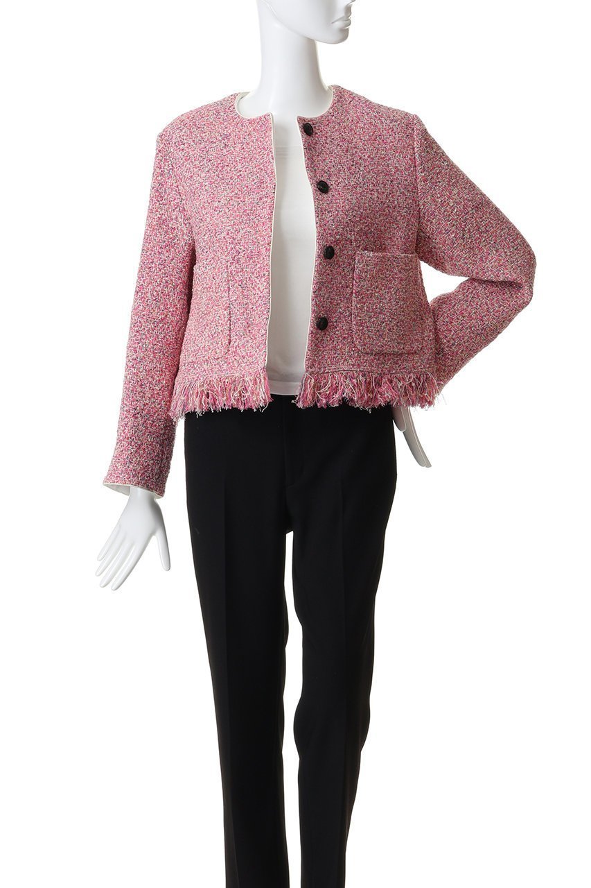 【デパリエ/DEPAREILLE】のファンシーツイードノーカラージャケット 人気、トレンドファッション・服の通販 founy(ファニー) 　ファッション　Fashion　レディースファッション　Fashion for Women　アウター　Coat / Outerwear Collection　レディースジャケット・軽アウター　Jackets　ノーカラージャケット / シンプル上品コーデ　Collarless Jackets　2026年　2026　シューズ　Shoes, Footwear　ジャケット　Jacket, Outerwear　ツイード　Twill, Twill Weave　フリンジ　Fringe, Tassel　ラグジュアリー　Luxury, Elegant　エレガント 上品　Elegant　夏　Summer　春　Spring　S/S・春夏　SS, Spring/Summer, Warm Season　other-7|ID: prp329100004830067 ipo3291000000035156998
