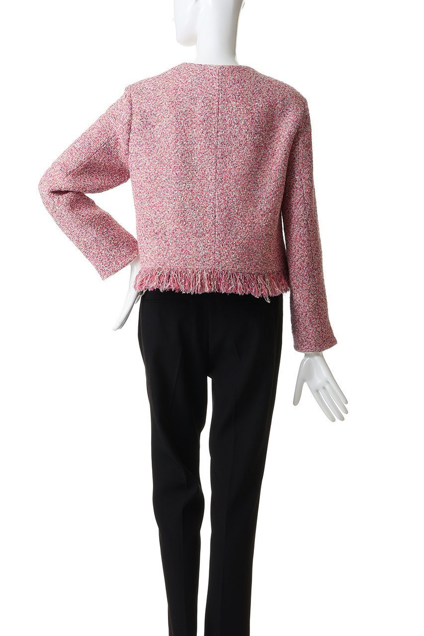 【デパリエ/DEPAREILLE】のファンシーツイードノーカラージャケット 人気、トレンドファッション・服の通販 founy(ファニー) 　ファッション　Fashion　レディースファッション　Fashion for Women　アウター　Coat / Outerwear Collection　レディースジャケット・軽アウター　Jackets　ノーカラージャケット / シンプル上品コーデ　Collarless Jackets　シューズ　Shoes, Footwear　ジャケット　Jacket, Outerwear　ツイード　Twill, Twill Weave　フリンジ　Fringe, Tassel　ラグジュアリー　Luxury, Elegant　エレガント 上品　Elegant　other-4|ID: prp329100004830067 ipo3291000000036474916