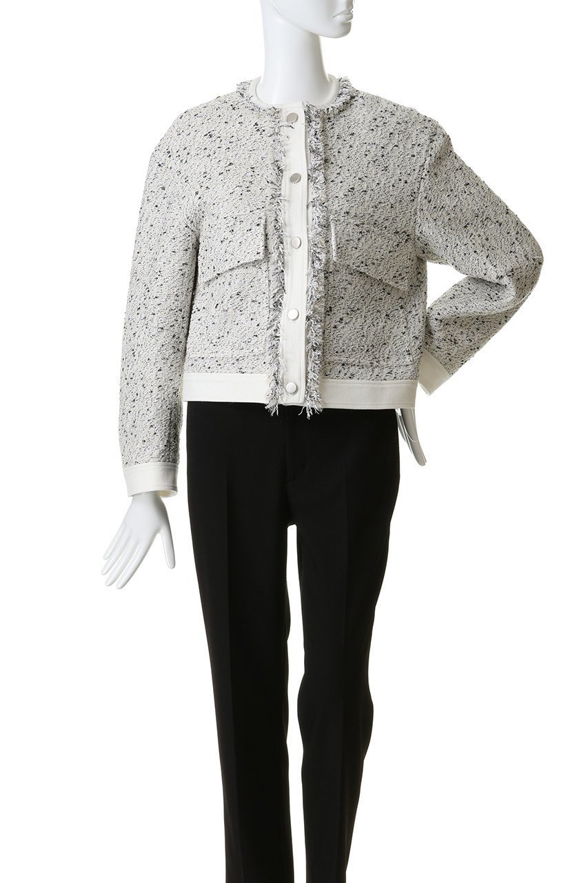 【デパリエ/DEPAREILLE】のネップツイードノーカラージャケット 人気、トレンドファッション・服の通販 founy(ファニー) 　ファッション　Fashion　レディースファッション　Fashion for Women　アウター　Coat / Outerwear Collection　レディースジャケット・軽アウター　Jackets　ノーカラージャケット / シンプル上品コーデ　Collarless Jackets　2026年　2026　オケージョン　Occasion Wear　ジャケット　Jacket, Outerwear　ネップ　Nepp, Slub Yarn　フリンジ　Fringe, Tassel　フロント　Front, Front Design　エレガント 上品　Elegant　夏　Summer　春　Spring　S/S・春夏　SS, Spring/Summer, Warm Season　other-2|ID: prp329100004830069 ipo3291000000035157009