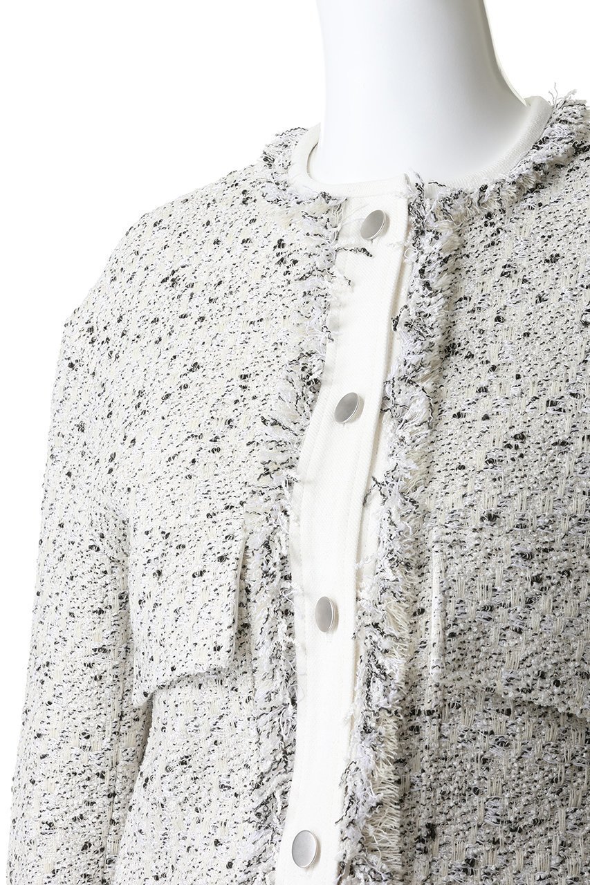 【デパリエ/DEPAREILLE】のネップツイードノーカラージャケット 人気、トレンドファッション・服の通販 founy(ファニー) 　ファッション　Fashion　レディースファッション　Fashion for Women　アウター　Coat / Outerwear Collection　レディースジャケット・軽アウター　Jackets　ノーカラージャケット / シンプル上品コーデ　Collarless Jackets　オケージョン　Occasion Wear　ジャケット　Jacket, Outerwear　ネップ　Nepp, Slub Yarn　フリンジ　Fringe, Tassel　フロント　Front, Front Design　エレガント 上品　Elegant　other-5|ID: prp329100004830069 ipo3291000000036886820