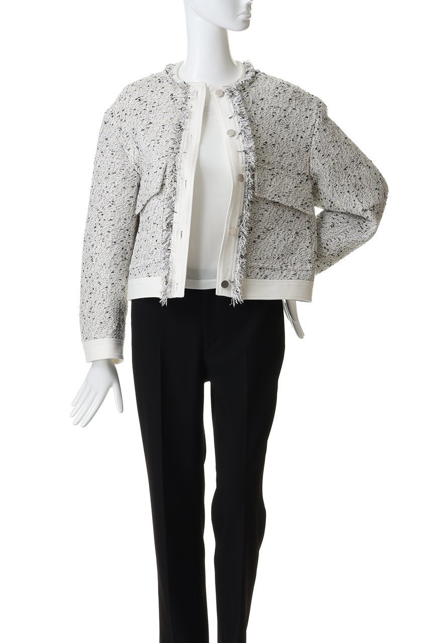【デパリエ/DEPAREILLE】のネップツイードノーカラージャケット 人気、トレンドファッション・服の通販 founy(ファニー) 　ファッション　Fashion　レディースファッション　Fashion for Women　アウター　Coat / Outerwear Collection　レディースジャケット・軽アウター　Jackets　ノーカラージャケット / シンプル上品コーデ　Collarless Jackets　オケージョン　Occasion Wear　ジャケット　Jacket, Outerwear　ネップ　Nepp, Slub Yarn　フリンジ　Fringe, Tassel　フロント　Front, Front Design　エレガント 上品　Elegant　other-7|ID: prp329100004830069 ipo3291000000036886823