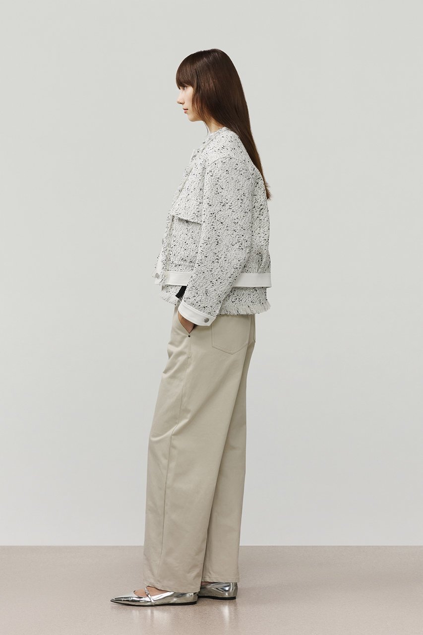 【デパリエ/DEPAREILLE】のネップツイードノーカラージャケット 人気、トレンドファッション・服の通販 founy(ファニー) 　ファッション　Fashion　レディースファッション　Fashion for Women　アウター　Coat / Outerwear Collection　レディースジャケット・軽アウター　Jackets　ノーカラージャケット / シンプル上品コーデ　Collarless Jackets　オケージョン　Occasion Wear　ジャケット　Jacket, Outerwear　ネップ　Nepp, Slub Yarn　フリンジ　Fringe, Tassel　フロント　Front, Front Design　エレガント 上品　Elegant　other-8|ID: prp329100004830069 ipo3291000000036886824