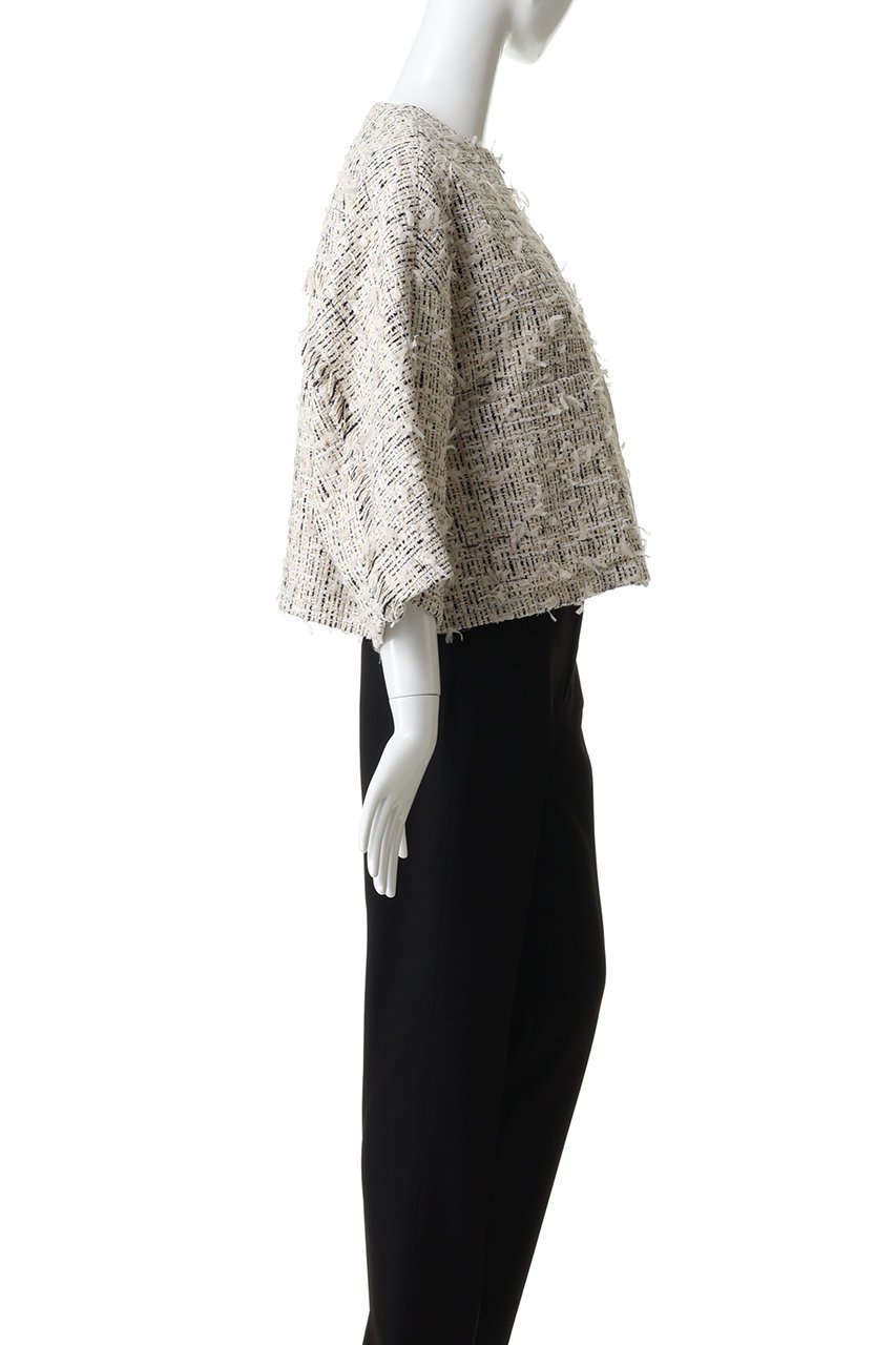 【デパリエ/DEPAREILLE】のチェックツイードジャケット 人気、トレンドファッション・服の通販 founy(ファニー) 　ファッション　Fashion　レディースファッション　Fashion for Women　アウター　Coat / Outerwear Collection　レディースジャケット・軽アウター　Jackets　クラシック　Classic, Timeless Style　ショート　Short, Short Length　ジャケット　Jacket, Outerwear　ツイード　Twill, Twill Weave　デニム　Denim, Jeans Material　バランス　Balance, Style Balance　フリンジ　Fringe, Tassel　フレア　Flare, Flared　ボックス　Boxy, Box Shape　エレガント 上品　Elegant　other-3|ID: prp329100004830070 ipo3291000000036743358