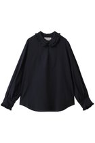 【デパリエ/DEPAREILLE】のシルクフリルブラウス ネイビー|ID: prp329100004830071 ipo3291000000035157026