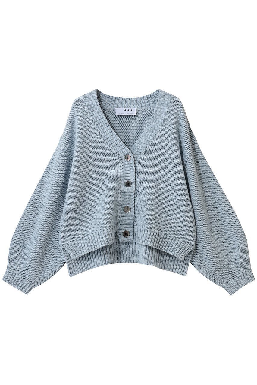 【エリオポール/heliopole】の【THREE DOTS】バルキーコットンカーディガン インテリア・キッズ・メンズ・レディースファッション・服の通販 founy(ファニー) 　ファッション　Fashion　レディースファッション　Fashion for Women　トップス・カットソー　Cut & Sew Tops　ニット　Knit Tops & Sweaters　カーディガン・羽織り　Layered Style Cardigans　2026年　2026　カーディガン　Cardigan, Knitwear　シンプル　Simple, Minimal　トレンド　Trend, Trending Now　バランス　Balance, Style Balance　ボトム　Bottoms, Lower Wear　夏　Summer　春　Spring　S/S・春夏　SS, Spring/Summer, Warm Season　スカイブルー|ID: prp329100004830074 ipo3291000000035157048