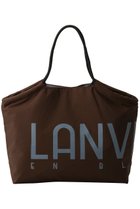 【ランバン オン ブルー/LANVIN en Bleu】のロゴドロストトートバッグ ブラウン|ID: prp329100004830075 ipo3291000000035874761
