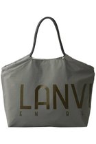 【ランバン オン ブルー/LANVIN en Bleu】のロゴドロストトートバッグ グレー|ID: prp329100004830075 ipo3291000000035874762