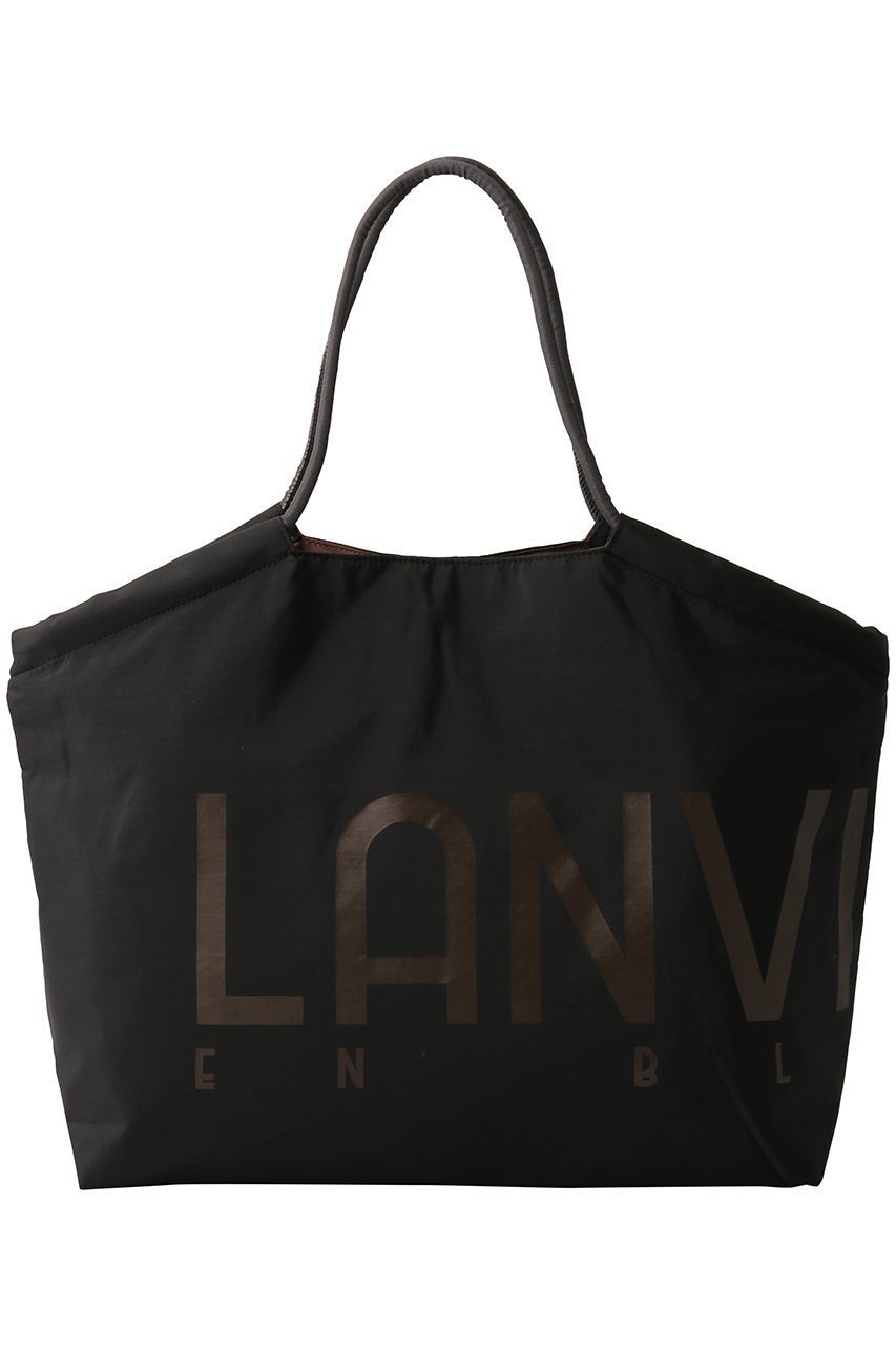 【ランバン オン ブルー/LANVIN en Bleu】のロゴドロストトートバッグ インテリア・キッズ・メンズ・レディースファッション・服の通販 founy(ファニー) 　ファッション　Fashion　レディースファッション　Fashion for Women　バッグ　Bags　2026年　2026　ポケット　Pocket, Pocket Detail　再入荷　Restock / Back in Stock　夏　Summer　旅行　Travel　春　Spring　S/S・春夏　SS, Spring/Summer, Warm Season　ブラック|ID: prp329100004830075 ipo3291000000035874763