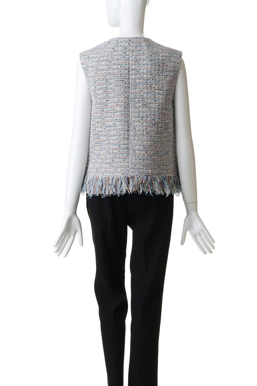 【デパリエ/DEPAREILLE】のファンシーツイードジレ 人気、トレンドファッション・服の通販 founy(ファニー) 　ファッション　Fashion　レディースファッション　Fashion for Women　アウター　Coat / Outerwear Collection　レディースジャケット・軽アウター　Jackets　おすすめ　Recommended / Our Picks　ジャケット　Jacket, Outerwear　セレモニー　Ceremony　ツイード　Twill, Twill Weave　フリンジ　Fringe, Tassel　ベスト　Vest, Waistcoat　メタル　Metal, Metal Parts　ラグジュアリー　Luxury, Elegant　リュクス　Luxury, Elegant, High-End, Chic　other-4|ID: prp329100004830076 ipo3291000000036886830