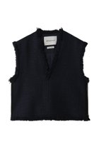 【デパリエ/DEPAREILLE】のコットンツイードジレ 人気、トレンドファッション・服の通販 founy(ファニー) ファッション Fashion レディースファッション Fashion for Women アウター Coat / Outerwear Collection レディースジャケット・軽アウター Jackets 2026年 2026 シンプル Simple, Minimal ジャケット Jacket, Outerwear フリンジ Fringe, Tassel ベスト Vest, Waistcoat ワンポイント One Point, Statement Accent 夏 Summer 春 Spring S/S・春夏 SS, Spring/Summer, Warm Season thumbnail ネイビー|ID: prp329100004830077 ipo3291000000035157080