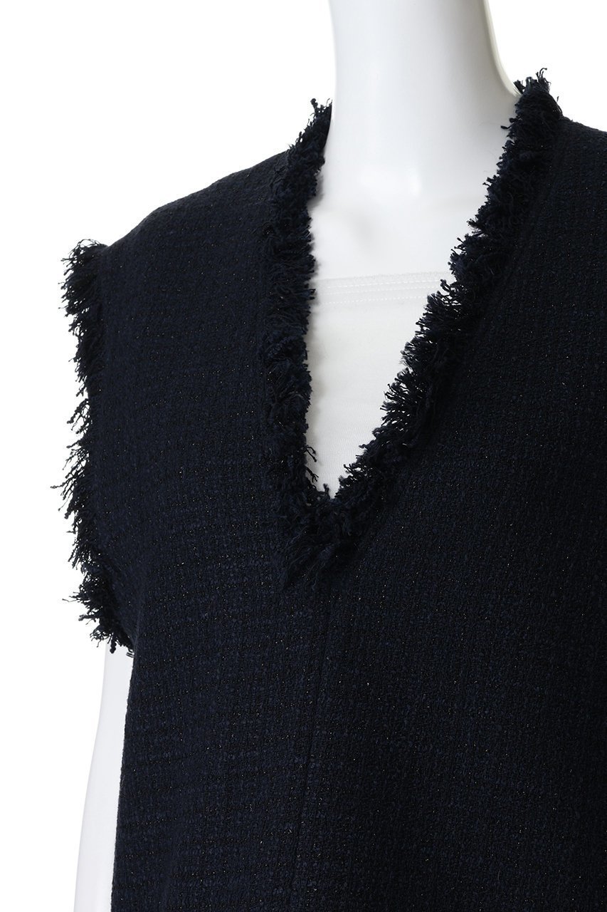 【デパリエ/DEPAREILLE】のコットンツイードジレ 人気、トレンドファッション・服の通販 founy(ファニー) 　ファッション　Fashion　レディースファッション　Fashion for Women　アウター　Coat / Outerwear Collection　レディースジャケット・軽アウター　Jackets　2026年　2026　シンプル　Simple, Minimal　ジャケット　Jacket, Outerwear　フリンジ　Fringe, Tassel　ベスト　Vest, Waistcoat　ワンポイント　One Point, Statement Accent　夏　Summer　春　Spring　S/S・春夏　SS, Spring/Summer, Warm Season　other-5|ID: prp329100004830077 ipo3291000000035157085