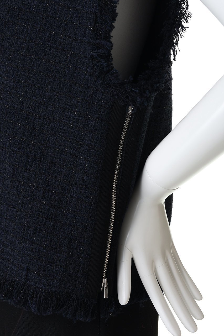 【デパリエ/DEPAREILLE】のコットンツイードジレ 人気、トレンドファッション・服の通販 founy(ファニー) 　ファッション　Fashion　レディースファッション　Fashion for Women　アウター　Coat / Outerwear Collection　レディースジャケット・軽アウター　Jackets　2026年　2026　シンプル　Simple, Minimal　ジャケット　Jacket, Outerwear　フリンジ　Fringe, Tassel　ベスト　Vest, Waistcoat　ワンポイント　One Point, Statement Accent　夏　Summer　春　Spring　S/S・春夏　SS, Spring/Summer, Warm Season　other-6|ID: prp329100004830077 ipo3291000000035157087