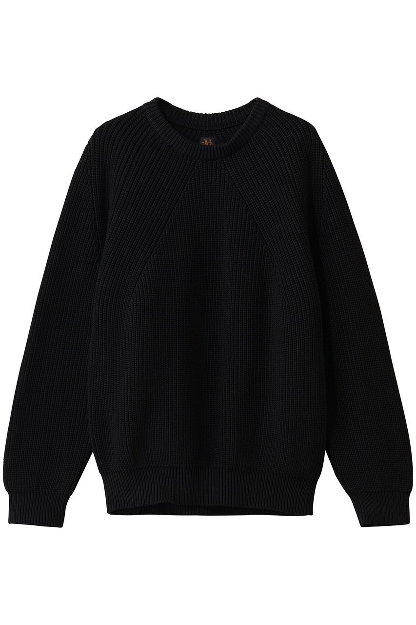 【バトナー/BATONER / MEN】の【MEN】シグネチャー クルーネック インテリア・キッズ・メンズ・レディースファッション・服の通販 founy(ファニー) 　ファッション　Fashion　メンズファッション　Fashion for Men　トップス・カットソー　Cut & Sew Tops　ニット・セーター / 定番トップス　Knit Tops & Sweaters　2026年　2026　ミドル　Middle Length, Mid Height　夏　Summer　定番　Standard, Basic Item　春　Spring　S/S・春夏　SS, Spring/Summer, Warm Season　ブラック|ID: prp329100004830080 ipo3291000000035157116