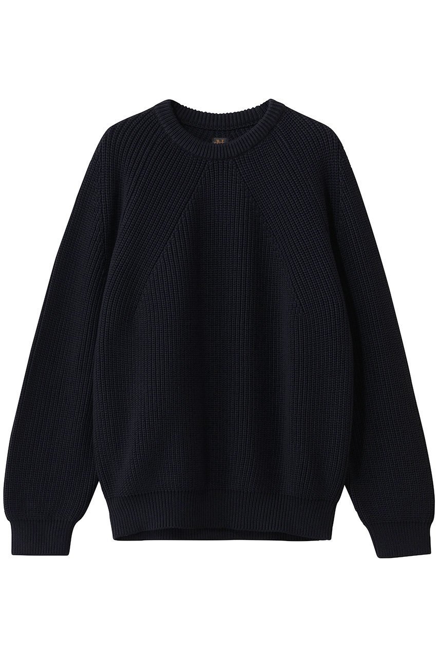 【バトナー/BATONER / MEN】の【MEN】シグネチャー クルーネック インテリア・キッズ・メンズ・レディースファッション・服の通販 founy(ファニー) 　ファッション　Fashion　メンズファッション　Fashion for Men　トップス・カットソー　Cut & Sew Tops　ニット・セーター / 定番トップス　Knit Tops & Sweaters　ミドル　Middle Length, Mid Height　定番　Standard, Basic Item　ネイビー|ID: prp329100004830080 ipo3291000000036106088