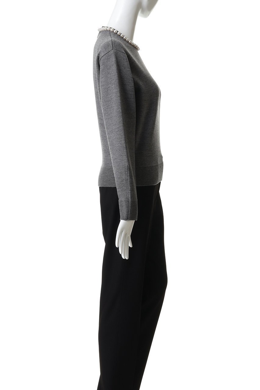 【デザイン ワークス/DESIGN WORKS】のパール付きニットプルオーバー 人気、トレンドファッション・服の通販 founy(ファニー) 　ファッション　Fashion　レディースファッション　Fashion for Women　トップス・カットソー　Cut & Sew Tops　ニット　Knit Tops & Sweaters　カジュアルプルオーバー・ニットトップス　Pullovers & Knit Tops / Casual Pullovers　2026年　2026　なめらか　Smooth, Silky Texture　タイトスカート　Pencil Skirt, Tight Skirt　パール　Pearl, Pearl Accent　フォルム　Silhouette, Form　ワイド　Wide, Wide Fit　エレガント 上品　Elegant　今季　This Season, Current Season　夏　Summer　春　Spring　S/S・春夏　SS, Spring/Summer, Warm Season　other-3|ID: prp329100004830660 ipo3291000000035165002