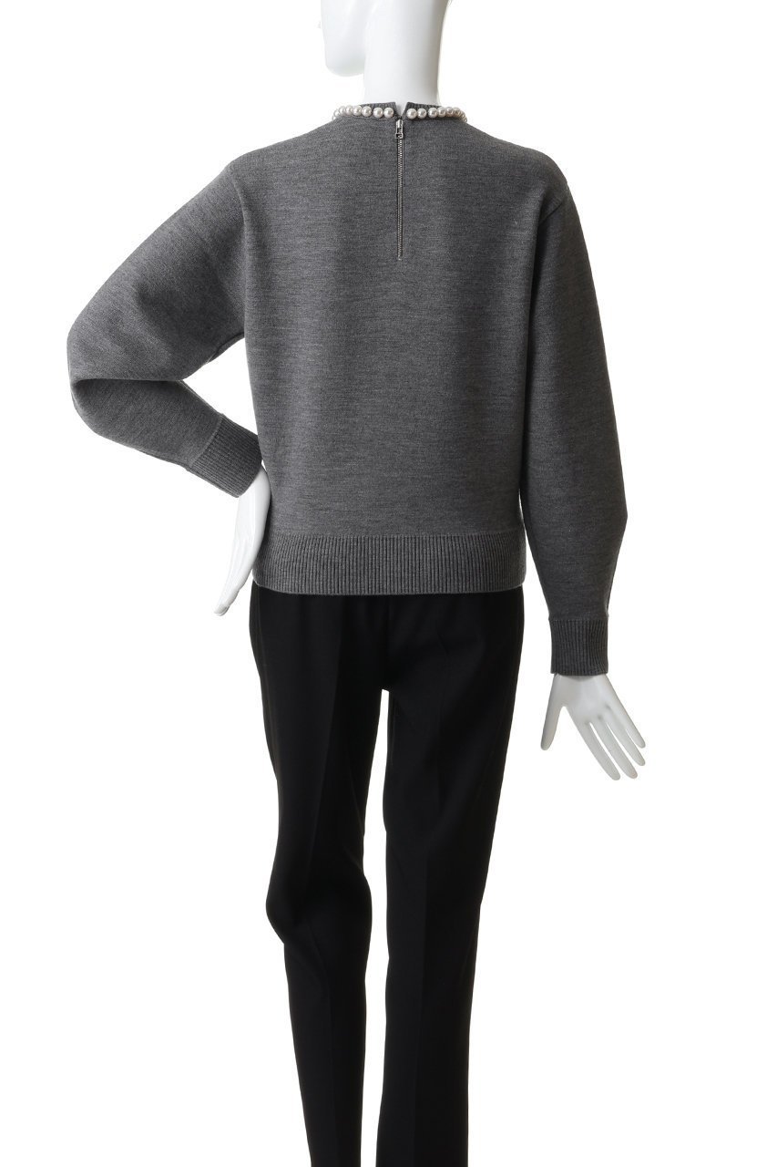 【デザイン ワークス/DESIGN WORKS】のパール付きニットプルオーバー 人気、トレンドファッション・服の通販 founy(ファニー) 　ファッション　Fashion　レディースファッション　Fashion for Women　トップス・カットソー　Cut & Sew Tops　ニット　Knit Tops & Sweaters　カジュアルプルオーバー・ニットトップス　Pullovers & Knit Tops / Casual Pullovers　2026年　2026　なめらか　Smooth, Silky Texture　タイトスカート　Pencil Skirt, Tight Skirt　パール　Pearl, Pearl Accent　フォルム　Silhouette, Form　ワイド　Wide, Wide Fit　エレガント 上品　Elegant　今季　This Season, Current Season　夏　Summer　春　Spring　S/S・春夏　SS, Spring/Summer, Warm Season　other-4|ID: prp329100004830660 ipo3291000000035165003