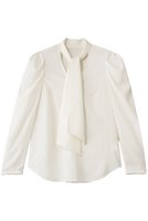 【デザイン ワークス/DESIGN WORKS】のバックサテンジョーゼットボウタイリボンブラウス 人気、トレンドファッション・服の通販 founy(ファニー) ファッション Fashion レディースファッション Fashion for Women トップス・カットソー Cut & Sew Tops シャツ・ブラウス・オフィスカジュアル Elegant Blouses & Button-Ups バッグ Bags 2026年 2026 オケージョン Occasion Wear ジャケット Jacket, Outerwear ストレッチ Stretch, Stretchy Fabric スリーブ Sleeve, Long Sleeve / Short Sleeve ドレープ Drape, Draping Fabric ロング Long, Long-Length エレガント 上品 Elegant 夏 Summer 春 Spring S/S・春夏 SS, Spring/Summer, Warm Season ビジネス 仕事 通勤 Business / Work / Commuting |ID:prp329100004830661