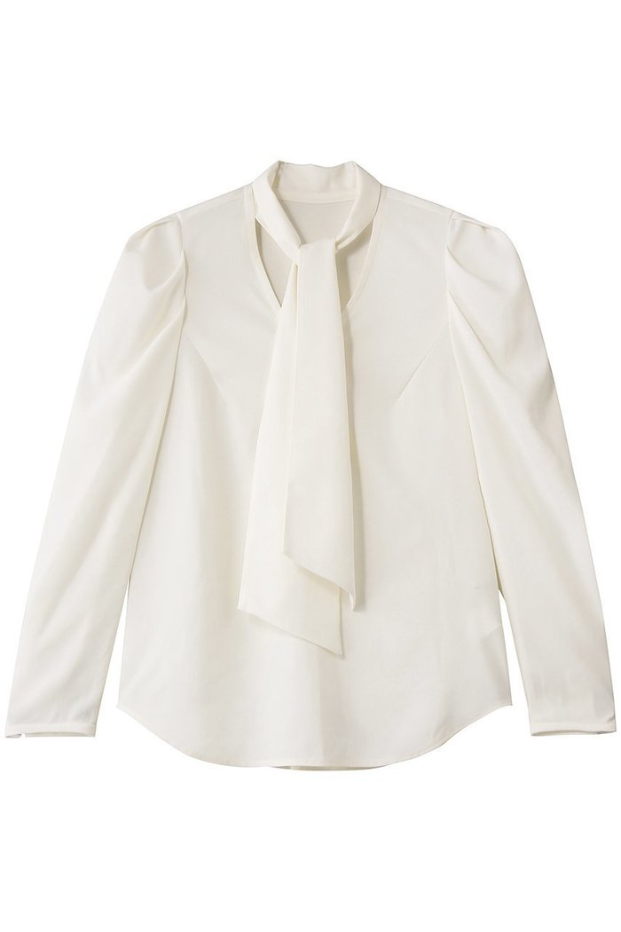 【デザイン ワークス/DESIGN WORKS】のバックサテンジョーゼットボウタイリボンブラウス インテリア・キッズ・メンズ・レディースファッション・服の通販 founy(ファニー) https://founy.com/ ファッション Fashion レディースファッション Fashion for Women トップス・カットソー Cut & Sew Tops シャツ・ブラウス・オフィスカジュアル Elegant Blouses & Button-Ups バッグ Bags 2026年 2026 オケージョン Occasion Wear ジャケット Jacket, Outerwear ストレッチ Stretch, Stretchy Fabric スリーブ Sleeve, Long Sleeve / Short Sleeve ドレープ Drape, Draping Fabric ロング Long, Long-Length エレガント 上品 Elegant 夏 Summer 春 Spring S/S・春夏 SS, Spring/Summer, Warm Season ビジネス 仕事 通勤 Business / Work / Commuting |ID: prp329100004830661 ipo3291000000035977370