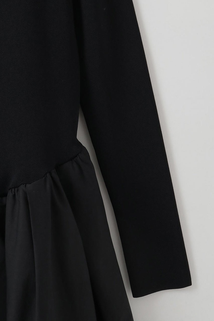 【ハー/HER.】の【1/15 12:00販売開始】ギャザーフレアドッキングワンピース 人気、トレンドファッション・服の通販 founy(ファニー) 　ファッション　Fashion　レディースファッション　Fashion for Women　ワンピース　Dresses　チュニック　Tunic Tops & Dresses　2026年　2026　とろみ　Fluid, Flowy Fabric　ギャザー　Gathered, Ruffled　チュニック　Tunic, Long Top　ドッキング　Docking, Mixed Material　フレア　Flare, Flared　ロング　Long, Long-Length　エレガント 上品　Elegant　夏　Summer　春　Spring　S/S・春夏　SS, Spring/Summer, Warm Season　other-4|ID: prp329100004831216 ipo3291000000035174628