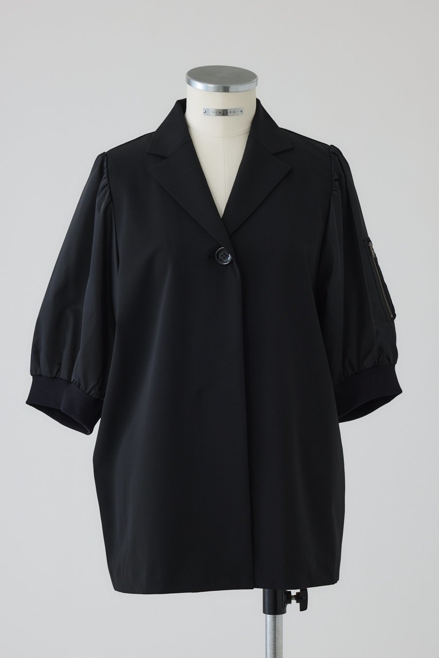 【リムアーク/RIM.ARK】のMA-1 sleeve SH/シャツ インテリア・キッズ・メンズ・レディースファッション・服の通販 founy(ファニー) ファッション Fashion レディースファッション Fashion for Women アウター Coat / Outerwear Collection MA-1ジャケット MA-1 Bomber Jackets / Flight Jackets トップス・カットソー Cut & Sew Tops シャツ・ブラウス・オフィスカジュアル Elegant Blouses & Button-Ups 2026年 2026 おすすめ Recommended / Our Picks スリーブ Sleeve, Long Sleeve / Short Sleeve セットアップ Set-Up, Coordinated Outfit ツイル Twist, Twisted Detail ハーフ Half, Half-Length ロング Long, Long-Length 夏 Summer 春 Spring S/S・春夏 SS, Spring/Summer, Warm Season ブラック|ID: prp329100004831218 ipo3291000000035174639