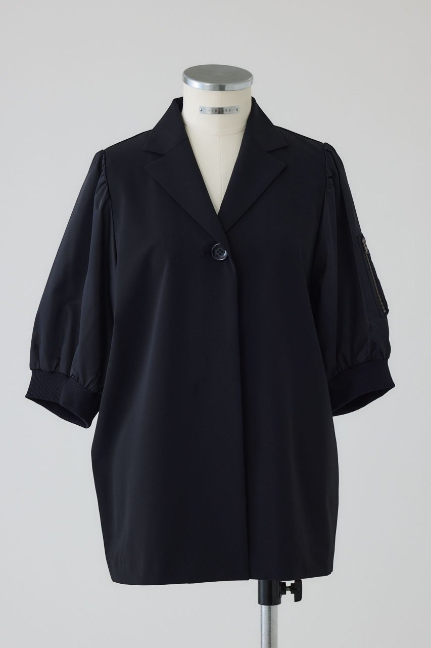 【リムアーク/RIM.ARK】のMA-1 sleeve SH/シャツ インテリア・キッズ・メンズ・レディースファッション・服の通販 founy(ファニー) ファッション Fashion レディースファッション Fashion for Women アウター Coat / Outerwear Collection MA-1ジャケット MA-1 Bomber Jackets / Flight Jackets トップス・カットソー Cut & Sew Tops シャツ・ブラウス・オフィスカジュアル Elegant Blouses & Button-Ups 2026年 2026 おすすめ Recommended / Our Picks スリーブ Sleeve, Long Sleeve / Short Sleeve セットアップ Set-Up, Coordinated Outfit ツイル Twist, Twisted Detail ハーフ Half, Half-Length ロング Long, Long-Length 夏 Summer 春 Spring S/S・春夏 SS, Spring/Summer, Warm Season ダークネイビー|ID: prp329100004831218 ipo3291000000035692505