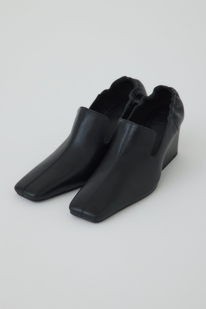 【リムアーク/RIM.ARK】のLeather square toe heel/ヒールシューズ インテリア・キッズ・メンズ・レディースファッション・服の通販 founy(ファニー) 　ファッション　Fashion　レディースファッション　Fashion for Women　2026年　2026　ギャザー　Gathered, Ruffled　シューズ　Shoes, Footwear　フィット　Fit, Slim Fit　夏　Summer　春　Spring　S/S・春夏　SS, Spring/Summer, Warm Season　ブラック|ID: prp329100004831219 ipo3291000000035874788