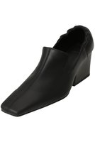 【リムアーク/RIM.ARK】のLeather square toe heel/ヒールシューズ 人気、トレンドファッション・服の通販 founy(ファニー) ファッション Fashion レディースファッション Fashion for Women ギャザー Gathered, Ruffled シューズ Shoes, Footwear フィット Fit, Slim Fit |ID:prp329100004831219