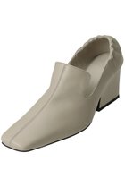 【リムアーク/RIM.ARK】のLeather square toe heel/ヒールシューズ 人気、トレンドファッション・服の通販 founy(ファニー) ファッション Fashion レディースファッション Fashion for Women ギャザー Gathered, Ruffled シューズ Shoes, Footwear フィット Fit, Slim Fit thumbnail ベージュ|ID: prp329100004831219 ipo3291000000036928678