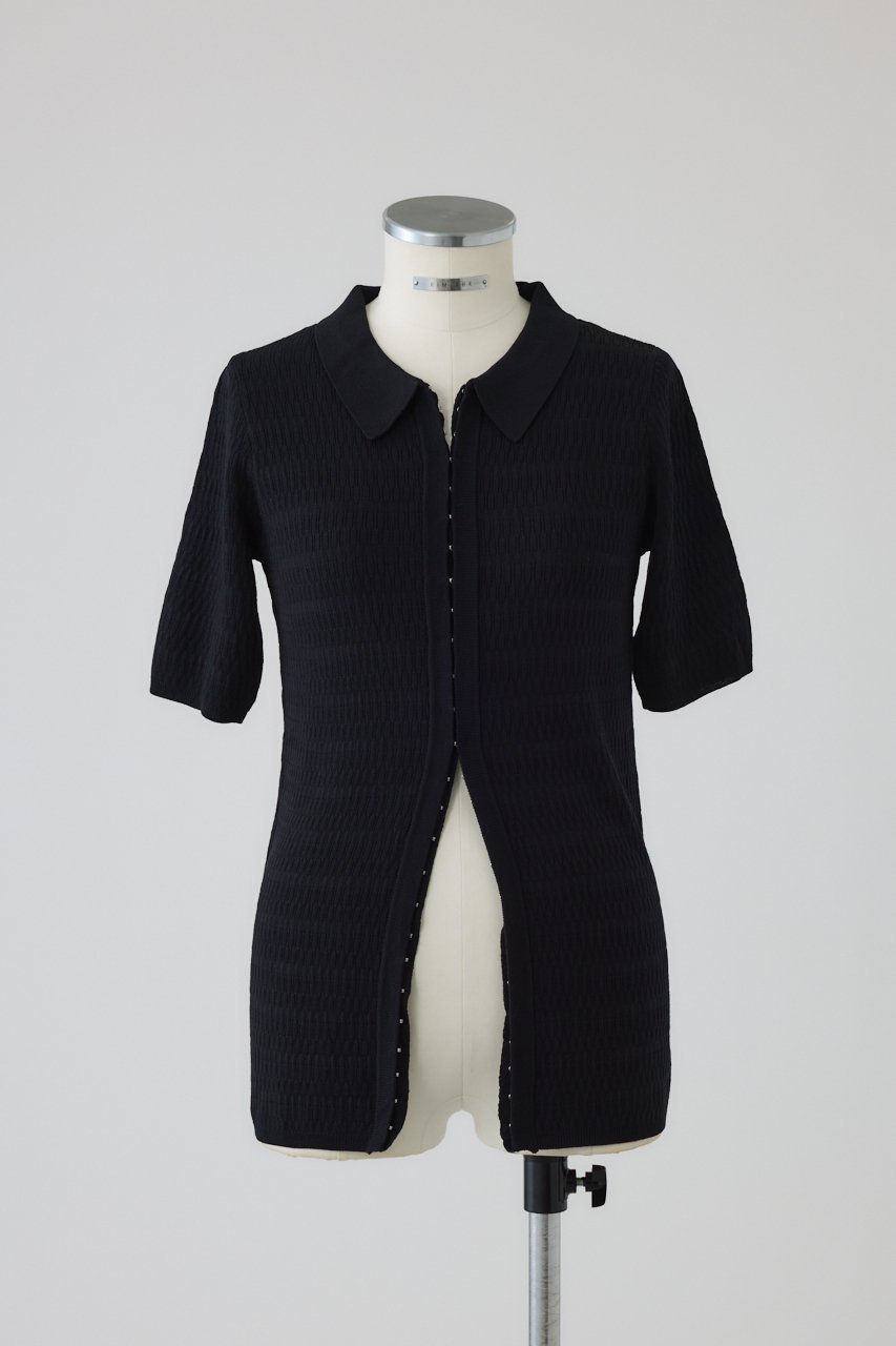 【リムアーク/RIM.ARK】のHook design fit tops/トップス インテリア・キッズ・メンズ・レディースファッション・服の通販 founy(ファニー) ファッション Fashion レディースファッション Fashion for Women トップス・カットソー Cut & Sew Tops シャツ・ブラウス・オフィスカジュアル Elegant Blouses & Button-Ups 2026年 2026 サマー Summer, Summer Style スリーブ Sleeve, Long Sleeve / Short Sleeve フィット Fit, Slim Fit フロント Front, Front Design ロング Long, Long-Length 夏 Summer 春 Spring S/S・春夏 SS, Spring/Summer, Warm Season ブラック|ID: prp329100004831221 ipo3291000000035174666