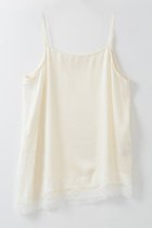 【ハー/HER.】の【1/15 12:00販売開始】トリアセレースキャミソール 人気、トレンドファッション・服の通販 founy(ファニー) ファッション Fashion レディースファッション Fashion for Women トップス・カットソー Cut & Sew Tops キャミソール&ノースリーブ Camisoles & Sleeveless Tops シャツ・ブラウス・オフィスカジュアル Elegant Blouses & Button-Ups ロングTシャツ・Tシャツ Longline T-Shirts & Tees カットソー・ベーシックTシャツ Cut-and-Sewn Tops / Stretch Tees & Basics 2026年 2026 イレギュラーヘム Irregular Hem キャミソール Camisole, Spaghetti Strap Top サテン Satin, Glossy Fabric シルク Silk, 100% Silk シンプル Simple, Minimal タンク Tank Top, Sleeveless Top レース Lace, Lace Fabric エレガント 上品 Elegant 夏 Summer 春 Spring S/S・春夏 SS, Spring/Summer, Warm Season thumbnail ホワイト|ID: prp329100004831228 ipo3291000000035174727