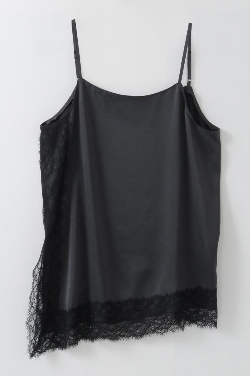 【ハー/HER.】の【1/15 12:00販売開始】トリアセレースキャミソール インテリア・キッズ・メンズ・レディースファッション・服の通販 founy(ファニー) 　ファッション　Fashion　レディースファッション　Fashion for Women　トップス・カットソー　Cut & Sew Tops　キャミソール&ノースリーブ　Camisoles & Sleeveless Tops　シャツ・ブラウス・オフィスカジュアル　Elegant Blouses & Button-Ups　ロングTシャツ・Tシャツ　Longline T-Shirts & Tees　カットソー・ベーシックTシャツ　Cut-and-Sewn Tops / Stretch Tees & Basics　2026年　2026　イレギュラーヘム　Irregular Hem　キャミソール　Camisole, Spaghetti Strap Top　サテン　Satin, Glossy Fabric　シルク　Silk, 100% Silk　シンプル　Simple, Minimal　タンク　Tank Top, Sleeveless Top　レース　Lace, Lace Fabric　エレガント 上品　Elegant　夏　Summer　春　Spring　S/S・春夏　SS, Spring/Summer, Warm Season　チャコールグレー|ID: prp329100004831228 ipo3291000000035174728