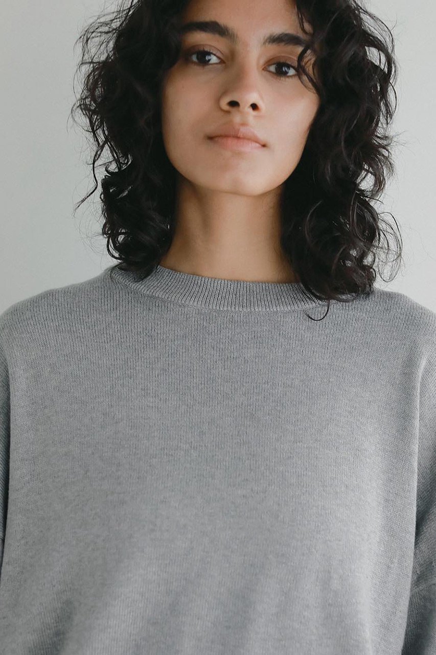 【ハー/HER.】の【1/15 12:00販売開始】C/Wクルーネックプルオーバー 人気、トレンドファッション・服の通販 founy(ファニー) 　ファッション　Fashion　レディースファッション　Fashion for Women　トップス・カットソー　Cut & Sew Tops　ニット　Knit Tops & Sweaters　カジュアルプルオーバー・ニットトップス　Pullovers & Knit Tops / Casual Pullovers　2026年　2026　ベーシック　Basic, Essential　エレガント 上品　Elegant　夏　Summer　春　Spring　S/S・春夏　SS, Spring/Summer, Warm Season　other-7|ID: prp329100004831229 ipo3291000000035174741