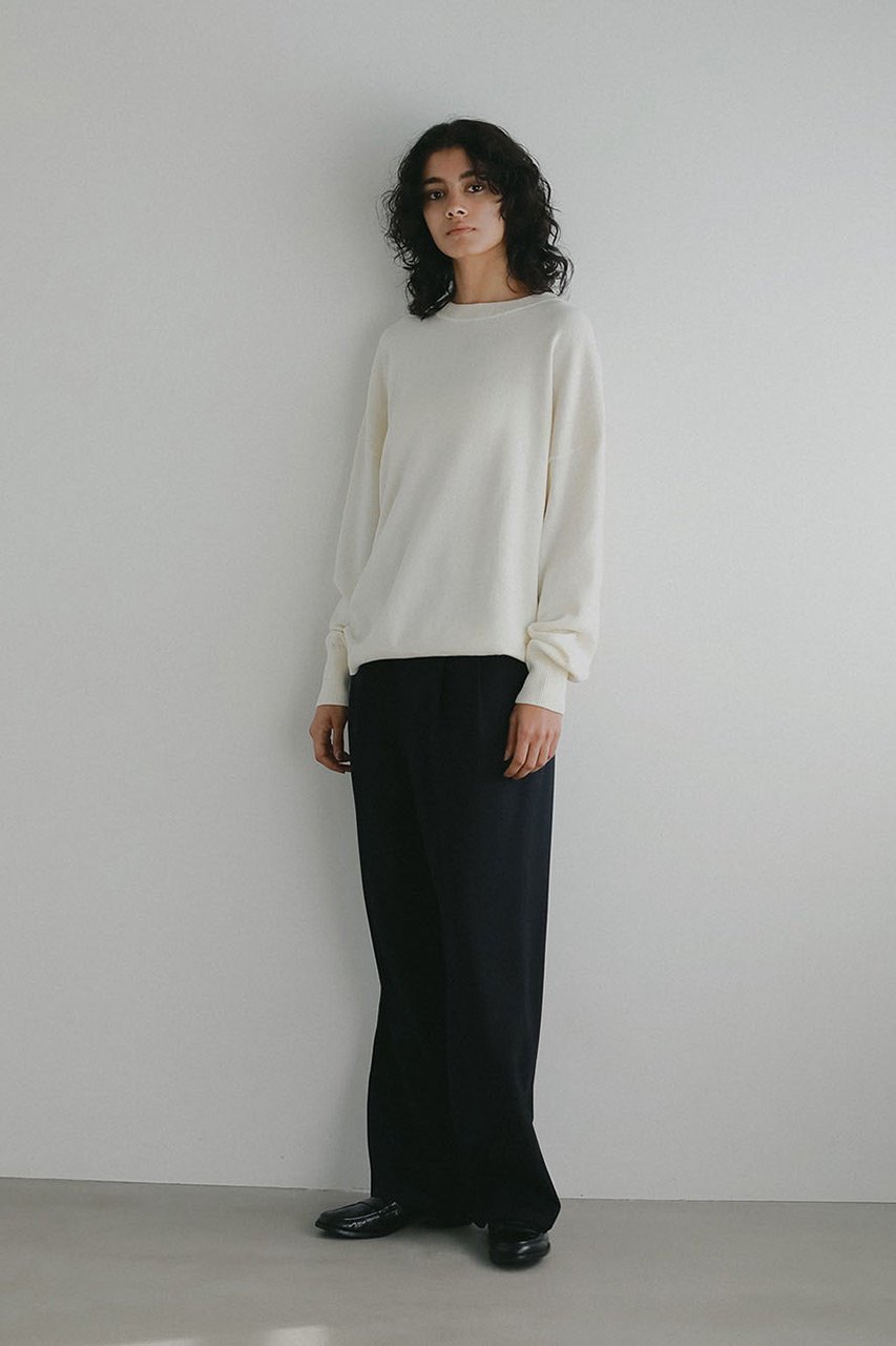 【ハー/HER.】のC/Caクルーネックプルオーバー 人気、トレンドファッション・服の通販 founy(ファニー) 　ファッション　Fashion　レディースファッション　Fashion for Women　トップス・カットソー　Cut & Sew Tops　ニット　Knit Tops & Sweaters　カジュアルプルオーバー・ニットトップス　Pullovers & Knit Tops / Casual Pullovers　ベーシック　Basic, Essential　エレガント 上品　Elegant　other-6|ID: prp329100004831229 ipo3291000000036886867
