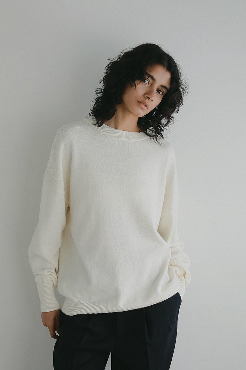 【ハー/HER.】のC/Caクルーネックプルオーバー 人気、トレンドファッション・服の通販 founy(ファニー) 　ファッション　Fashion　レディースファッション　Fashion for Women　トップス・カットソー　Cut & Sew Tops　ニット　Knit Tops & Sweaters　カジュアルプルオーバー・ニットトップス　Pullovers & Knit Tops / Casual Pullovers　ベーシック　Basic, Essential　エレガント 上品　Elegant　other-7|ID: prp329100004831229 ipo3291000000036886868