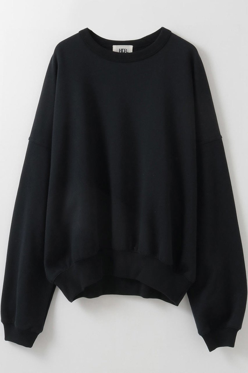 【ハー/HER.】の【1/15 12:00販売開始】コットンニュアンススウェット インテリア・キッズ・メンズ・レディースファッション・服の通販 founy(ファニー) 　ファッション　Fashion　レディースファッション　Fashion for Women　トップス・カットソー　Cut & Sew Tops　シャツ・ブラウス・オフィスカジュアル　Elegant Blouses & Button-Ups　レディースパーカー・カジュアルフーディー　Casual Hoodies & Sweatshirts　ロングTシャツ・Tシャツ　Longline T-Shirts & Tees　スウェット・クルーネックトップス　Sweatshirts & Crewnecks / Relaxed Fit Sweat Tops　カットソー・ベーシックTシャツ　Cut-and-Sewn Tops / Stretch Tees & Basics　2026年　2026　インナー　Innerwear　バランス　Balance, Style Balance　フィット　Fit, Slim Fit　リラックス　Relax, Relaxed Fit　ルーズ　Loose, Oversized　夏　Summer　春　Spring　S/S・春夏　SS, Spring/Summer, Warm Season　ブラック|ID: prp329100004831230 ipo3291000000035174744