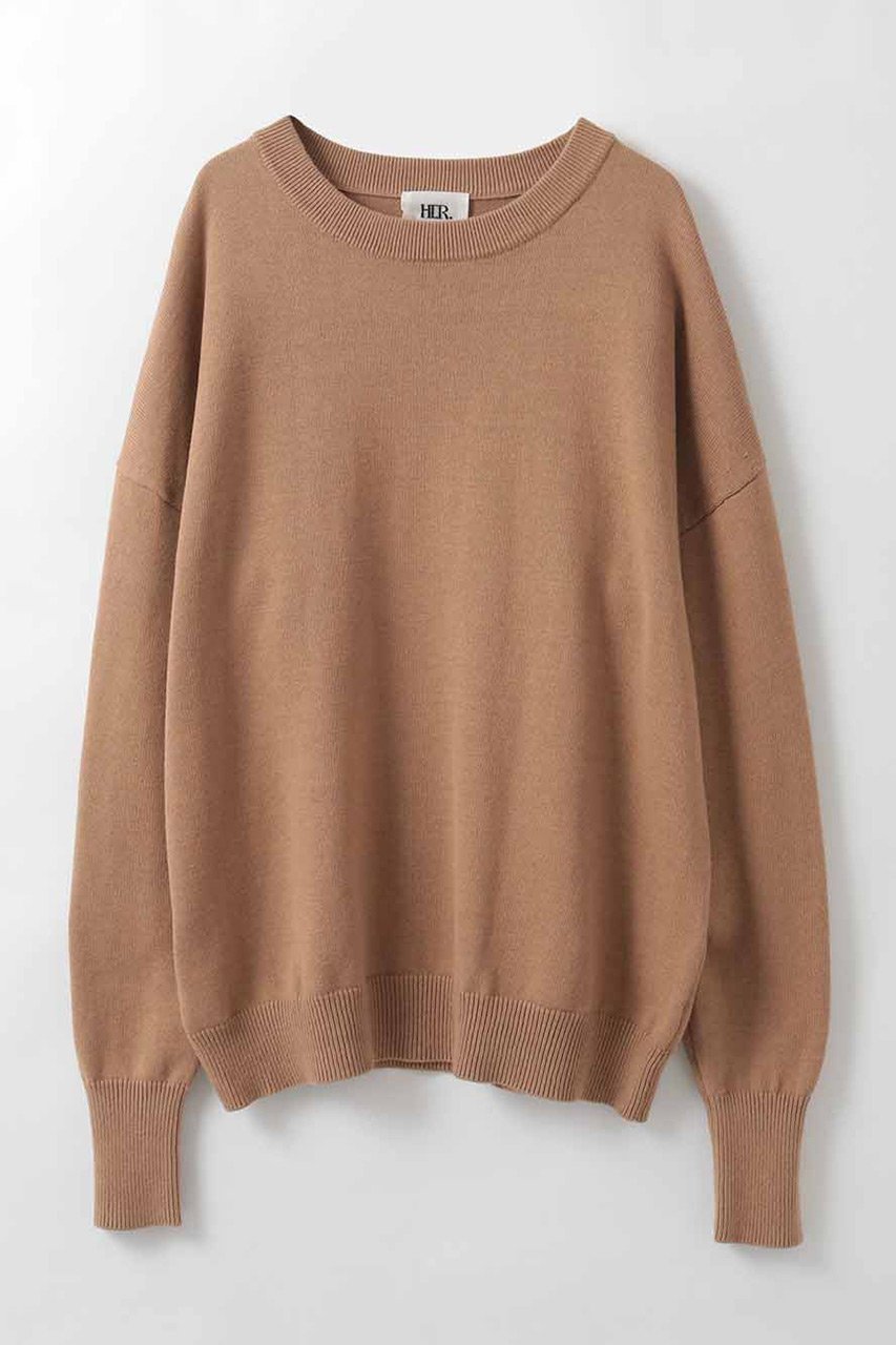 【ハー/HER.】の【1/15 12:00販売開始】C/Wクルーネックプルオーバー 人気、トレンドファッション・服の通販 founy(ファニー) ファッション Fashion レディースファッション Fashion for Women トップス・カットソー Cut & Sew Tops ニット Knit Tops & Sweaters カジュアルプルオーバー・ニットトップス Pullovers & Knit Tops / Casual Pullovers 2026年 2026 ベーシック Basic, Essential エレガント 上品 Elegant 夏 Summer 春 Spring S/S・春夏 SS, Spring/Summer, Warm Season other-1|ID: prp329100004831231 ipo3291000000035174752