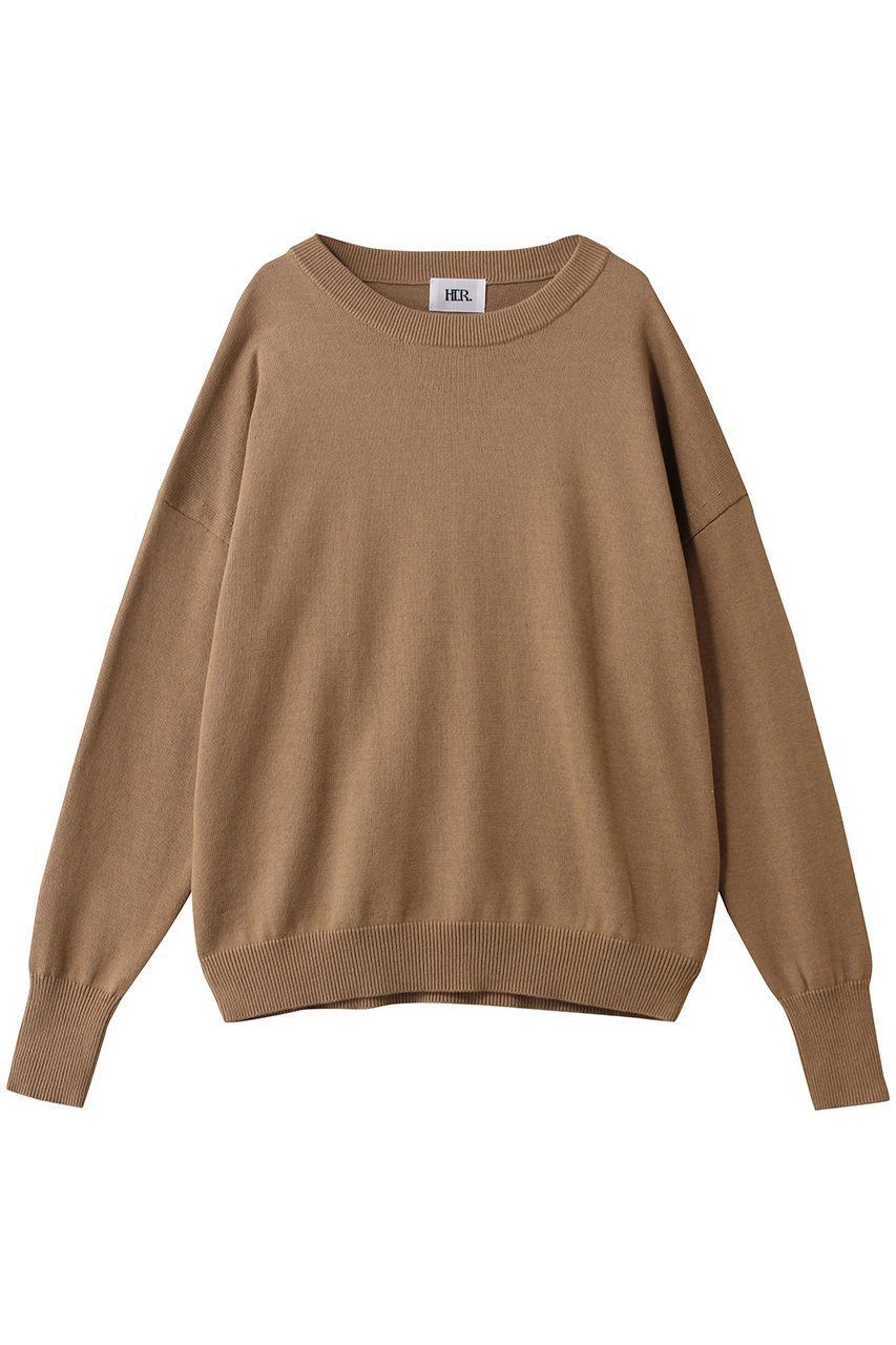 【ハー/HER.】のC/Wクルーネックプルオーバー 人気、トレンドファッション・服の通販 founy(ファニー) 　ファッション　Fashion　レディースファッション　Fashion for Women　トップス・カットソー　Cut & Sew Tops　ニット　Knit Tops & Sweaters　カジュアルプルオーバー・ニットトップス　Pullovers & Knit Tops / Casual Pullovers　2026年　2026　ベーシック　Basic, Essential　エレガント 上品　Elegant　夏　Summer　春　Spring　S/S・春夏　SS, Spring/Summer, Warm Season　 other-1|ID: prp329100004831231 ipo3291000000036025561