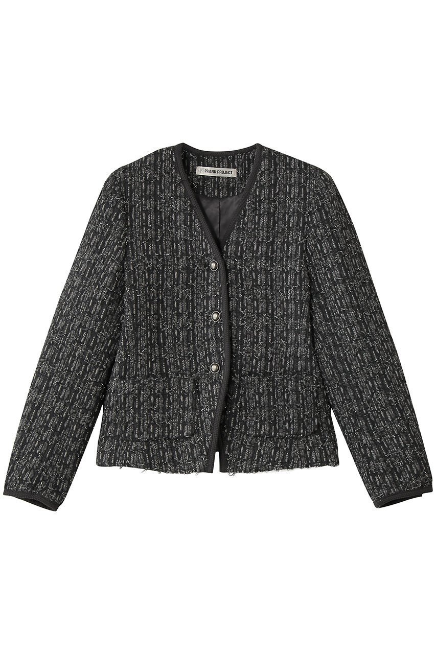 【プランク プロジェクト/PRANK PROJECT】のツイードジャケット インテリア・キッズ・メンズ・レディースファッション・服の通販 founy(ファニー) 　ファッション　Fashion　レディースファッション　Fashion for Women　アウター　Coat / Outerwear Collection　レディースジャケット・軽アウター　Jackets　オケージョン　Occasion Wear　カーディガン　Cardigan, Knitwear　ジャケット　Jacket, Outerwear　ツイード　Twill, Twill Weave　GRY(グレー)|ID: prp329100004831233 ipo3291000000035201924