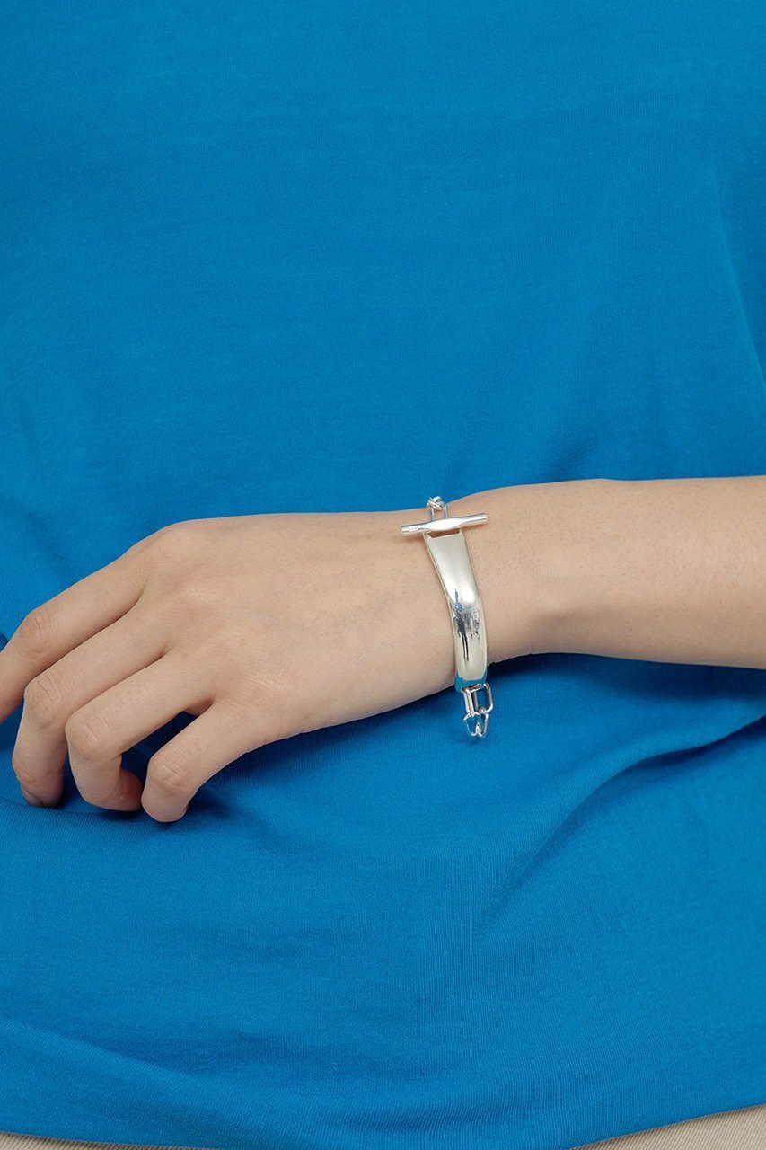 【ガリャルダガランテ/GALLARDAGALANTE】の【Lemme.×2.718】プレートチェーンブレスレット 人気、トレンドファッション・服の通販 founy(ファニー) 　ファッション　Fashion　レディースファッション　Fashion for Women　ジュエリー　Jewelry　チェーン＆カフブレスレット　Cuff & Chain Bracelets　バングル・カフブレスレット　Bangles & Cuff Bracelets　アクセサリー　Fashion Accessories　春　Spring　ガラス　Glass, Glassware　シューズ　Shoes, Footwear　シルバー　Silver, Metallic Silver　シンプル　Simple, Minimal　ジュエリー　Jewelry, Accessories　チェーン　Chain, Chain Strap　ブレスレット　Bracelet, Wristband　プレート　Plate, Dish　モダン　Modern, Contemporary　S/S・春夏　SS, Spring/Summer, Warm Season　夏　Summer　2026年　2026　other-2|ID: prp329100004831928 ipo3291000000035183164