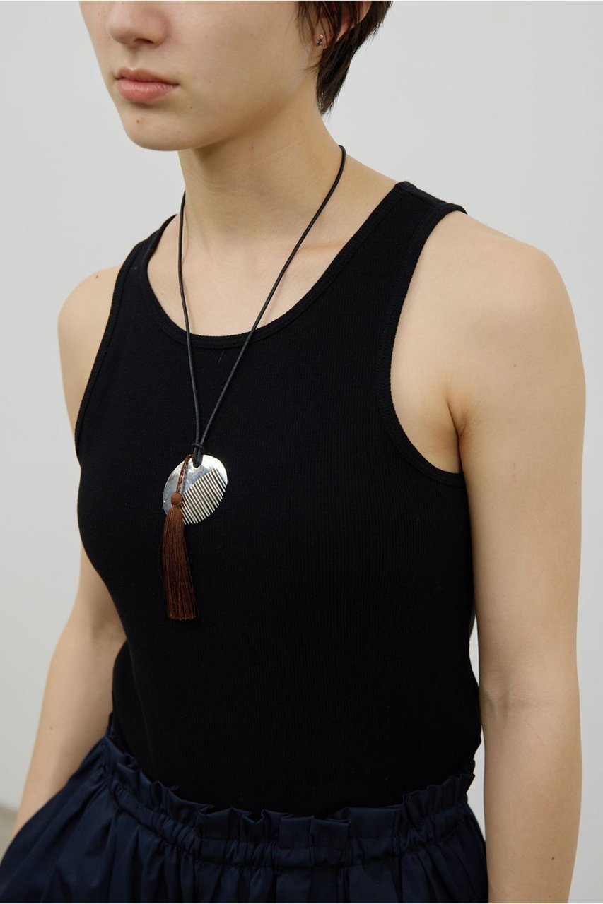 【ガリャルダガランテ/GALLARDAGALANTE】の【Lemme.×2.718】コームネックレス 人気、トレンドファッション・服の通販 founy(ファニー) 　ファッション　Fashion　レディースファッション　Fashion for Women　ジュエリー　Jewelry　ネックレス　Necklaces & Pendants　春　Spring　ガラス　Glass, Glassware　シューズ　Shoes, Footwear　シルク　Silk, 100% Silk　シルバー　Silver, Metallic Silver　ジュエリー　Jewelry, Accessories　タッセル　Tassel, Fringe　ネックレス　Necklace, Pendant Necklace　モチーフ　Motif, Design Theme　S/S・春夏　SS, Spring/Summer, Warm Season　夏　Summer　エレガント 上品　Elegant　2026年　2026　other-2|ID: prp329100004831930 ipo3291000000035183180