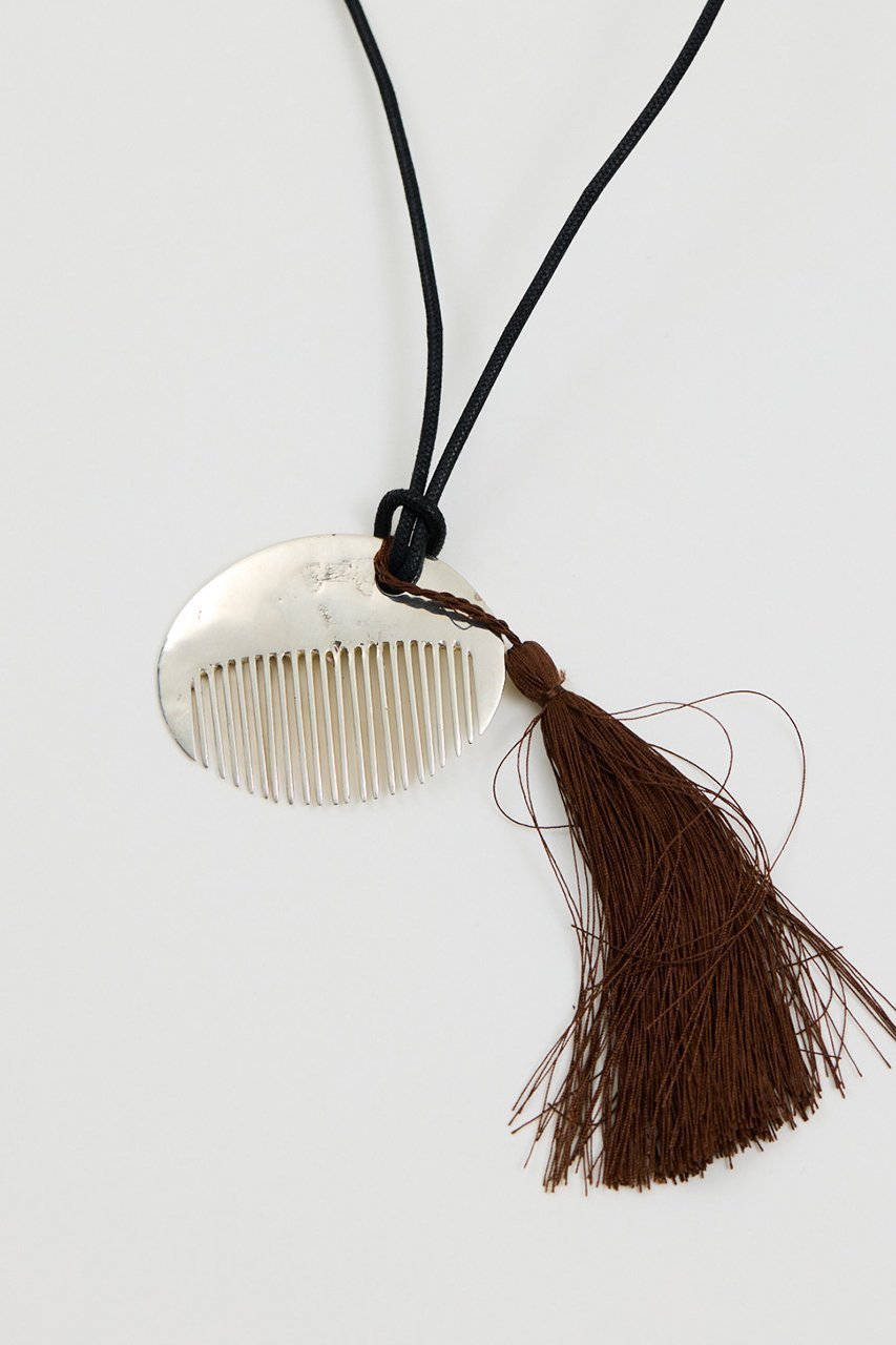 【ガリャルダガランテ/GALLARDAGALANTE】の【Lemme.×2.718】コームネックレス 人気、トレンドファッション・服の通販 founy(ファニー) 　ファッション　Fashion　レディースファッション　Fashion for Women　ジュエリー　Jewelry　ネックレス　Necklaces & Pendants　春　Spring　ガラス　Glass, Glassware　シューズ　Shoes, Footwear　シルク　Silk, 100% Silk　シルバー　Silver, Metallic Silver　ジュエリー　Jewelry, Accessories　タッセル　Tassel, Fringe　ネックレス　Necklace, Pendant Necklace　モチーフ　Motif, Design Theme　S/S・春夏　SS, Spring/Summer, Warm Season　夏　Summer　エレガント 上品　Elegant　2026年　2026　other-5|ID: prp329100004831930 ipo3291000000036161947