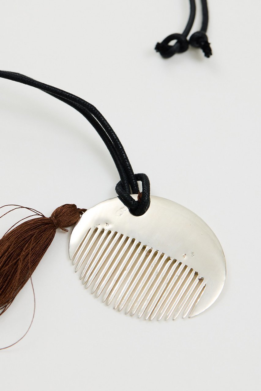 【ガリャルダガランテ/GALLARDAGALANTE】の【Lemme.×2.718】コームネックレス 人気、トレンドファッション・服の通販 founy(ファニー) 　ファッション　Fashion　レディースファッション　Fashion for Women　ジュエリー　Jewelry　ネックレス　Necklaces & Pendants　春　Spring　ガラス　Glass, Glassware　シューズ　Shoes, Footwear　シルク　Silk, 100% Silk　シルバー　Silver, Metallic Silver　ジュエリー　Jewelry, Accessories　タッセル　Tassel, Fringe　ネックレス　Necklace, Pendant Necklace　モチーフ　Motif, Design Theme　S/S・春夏　SS, Spring/Summer, Warm Season　夏　Summer　エレガント 上品　Elegant　2026年　2026　other-6|ID: prp329100004831930 ipo3291000000036161948