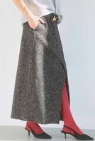 【ブリル/BRILL】のネップへリンボンタックスカート 人気、トレンドファッション・服の通販 founy(ファニー) ファッション Fashion レディースファッション Fashion for Women スカート Skirts ロングスカート Long Skirts / Maxi & Midi Skirts シンプル Simple, Minimal ストレート Straight, Straight Cut スリット Slit, Slit Detail センター Center, Center Line ネップ Nepp, Slub Yarn バランス Balance, Style Balance ボトム Bottoms, Lower Wear ロング Long, Long-Length |ID:prp329100004831934