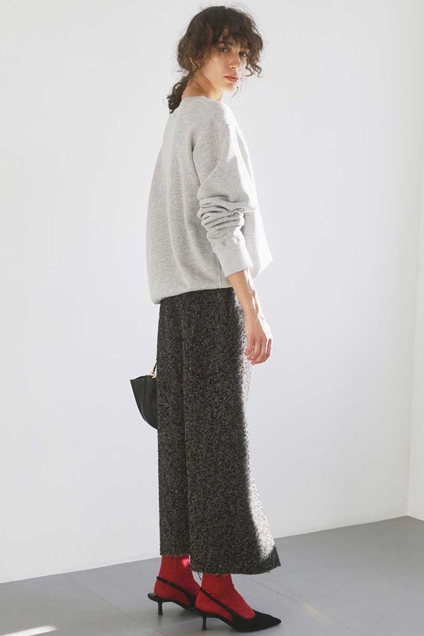 【ブリル/BRILL】のネップへリンボンタックスカート 人気、トレンドファッション・服の通販 founy(ファニー) 　ファッション　Fashion　レディースファッション　Fashion for Women　スカート　Skirts　ロングスカート　Long Skirts / Maxi & Midi Skirts　シンプル　Simple, Minimal　ストレート　Straight, Straight Cut　スリット　Slit, Slit Detail　センター　Center, Center Line　ネップ　Nepp, Slub Yarn　バランス　Balance, Style Balance　ボトム　Bottoms, Lower Wear　ロング　Long, Long-Length　other-5|ID: prp329100004831934 ipo3291000000035696943