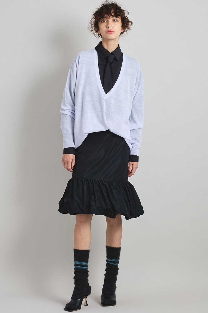 【ブリル/BRILL】のシアーVネックプルオーバー 人気、トレンドファッション・服の通販 founy(ファニー) 　ファッション　Fashion　レディースファッション　Fashion for Women　トップス・カットソー　Cut & Sew Tops　ニット　Knit Tops & Sweaters　カジュアルプルオーバー・ニットトップス　Pullovers & Knit Tops / Casual Pullovers　Vネックトップス　V-Neck Tops / V-Cut Neckline Shirts　シアー　Sheer, See-Through　エレガント 上品　Elegant　再入荷　Restock / Back in Stock　other-4|ID: prp329100004831942 ipo3291000000035183299