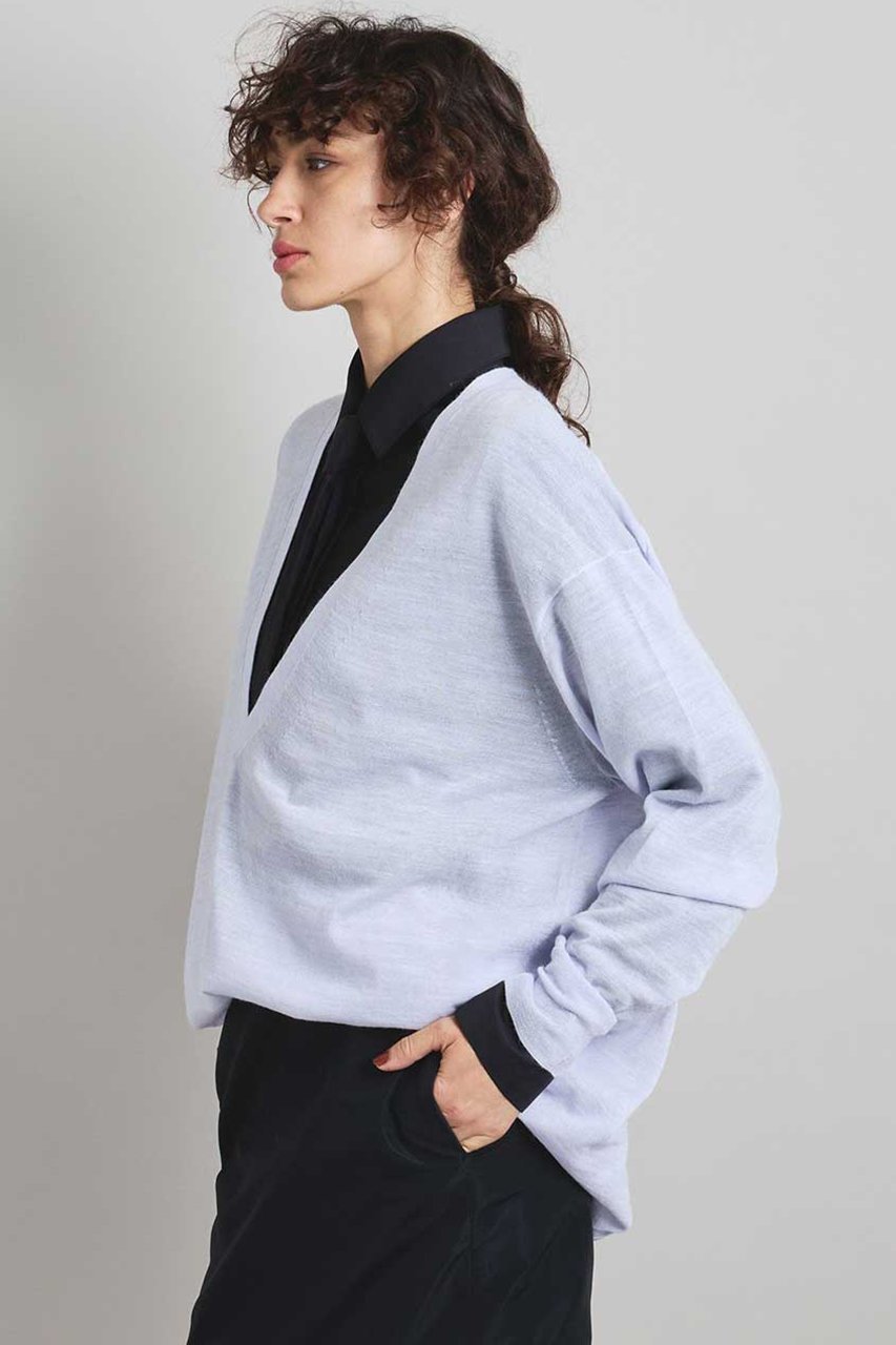 【ブリル/BRILL】のシアーVネックプルオーバー 人気、トレンドファッション・服の通販 founy(ファニー) 　ファッション　Fashion　レディースファッション　Fashion for Women　トップス・カットソー　Cut & Sew Tops　ニット　Knit Tops & Sweaters　カジュアルプルオーバー・ニットトップス　Pullovers & Knit Tops / Casual Pullovers　Vネックトップス　V-Neck Tops / V-Cut Neckline Shirts　シアー　Sheer, See-Through　エレガント 上品　Elegant　other-2|ID: prp329100004831942 ipo3291000000035944516